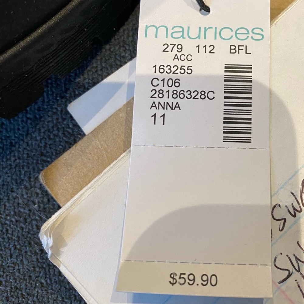 Maurices Anna Black Double Zipper Boot Size 7 NWT - Picture 3 of 3